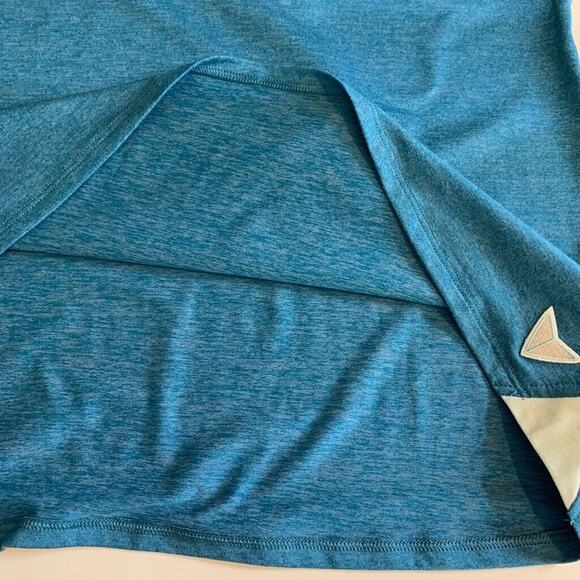 Korsa Shirt Womens XL Extra Large Multi Static Run Sports Half Zip Thumbholes - Picture 12 of 16